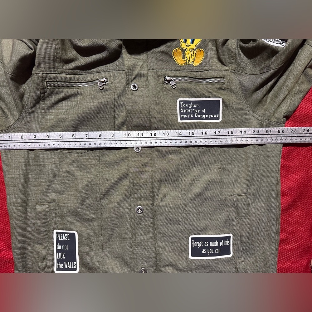 REI Bomber Jacket with Graphic Patches - Picture 11 of 13